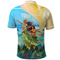 Personalised Hawaii Honolulu Festival Polo Shirt Hula Girls Tropical Vibe LT05 - Polynesian Pride