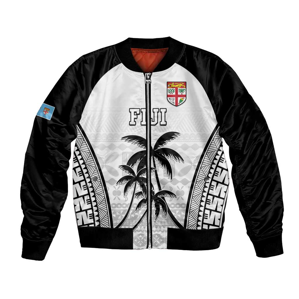 Custom Fiji Tapa Football Bomber Jacket Sporty Style