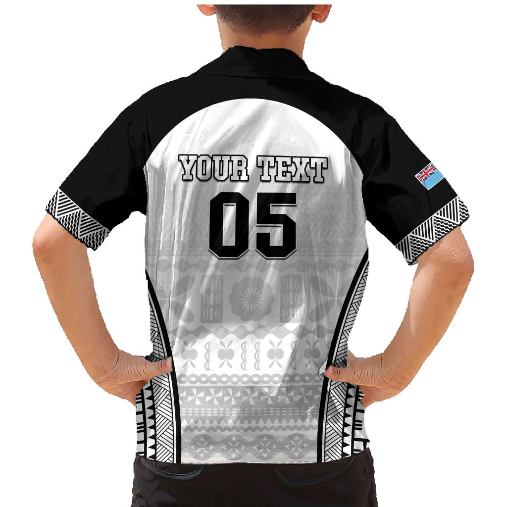 Custom Fiji Tapa Football Family Matching Mermaid Dress and Hawaiian Shirt Sporty Style