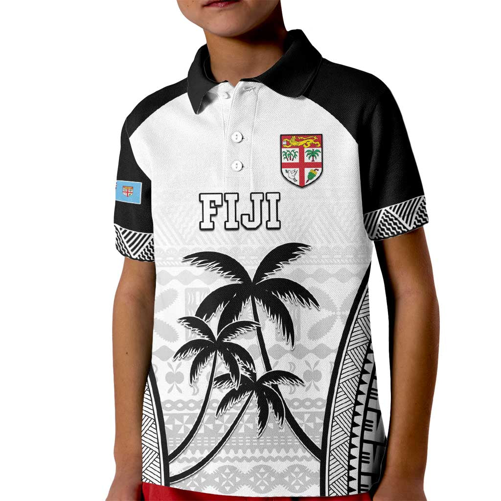 Custom Fiji Tapa Football Kid Polo Shirt Sporty Style
