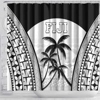 Fiji Tapa Football Shower Curtain Sporty Style LT05 - Polynesian Pride