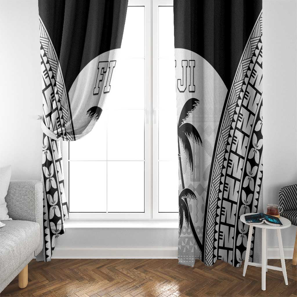 Fiji Tapa Football Window Curtain Sporty Style