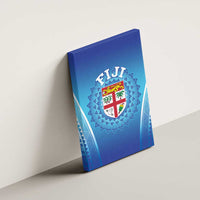 Fiji Football Canvas Wall Art Fijian Tapa Pattern