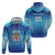 Custom Fiji Football Hoodie Fijian Tapa Pattern