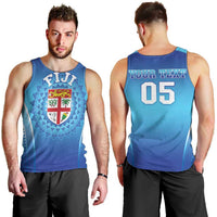 Custom Fiji Football Men Tank Top Fijian Tapa Pattern