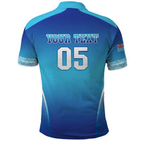 Custom Fiji Football Polo Shirt Fijian Tapa Pattern