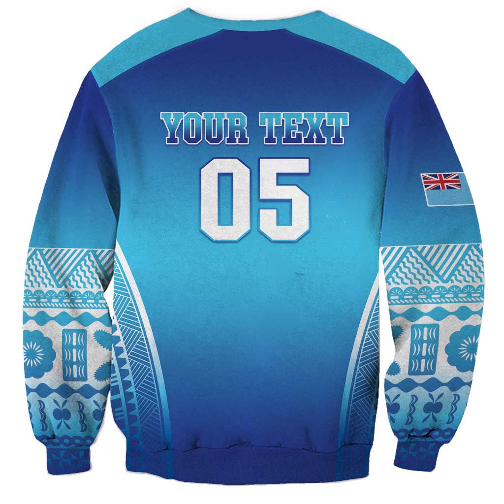 Custom Fiji Football Sweatshirt Fijian Tapa Pattern