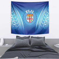 Fiji Football Tapestry Fijian Tapa Pattern LT05 - Polynesian Pride