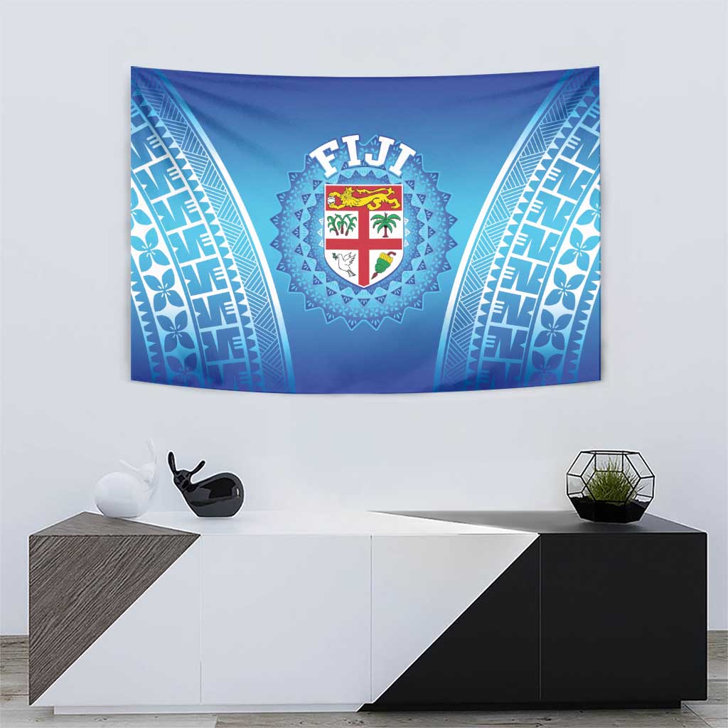 Fiji Football Tapestry Fijian Tapa Pattern LT05 - Polynesian Pride