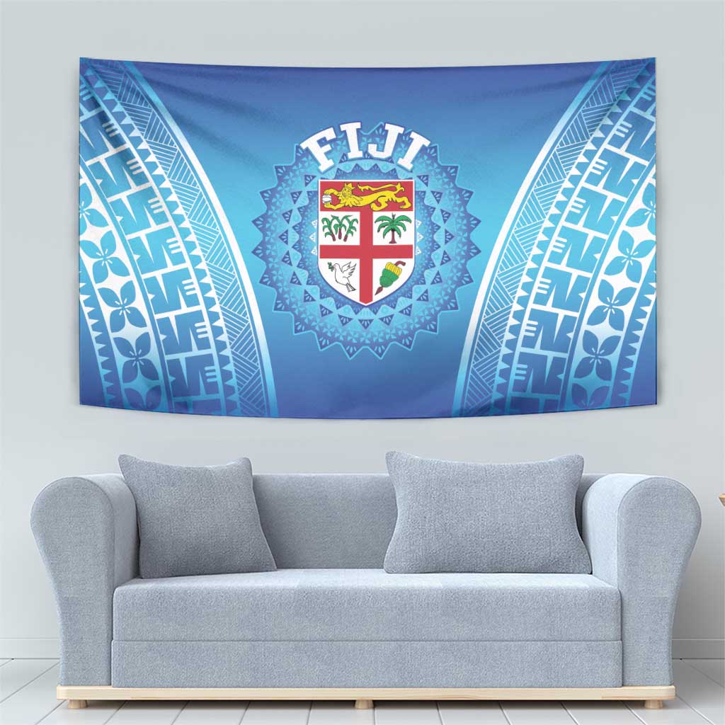 Fiji Football Tapestry Fijian Tapa Pattern LT05 - Polynesian Pride