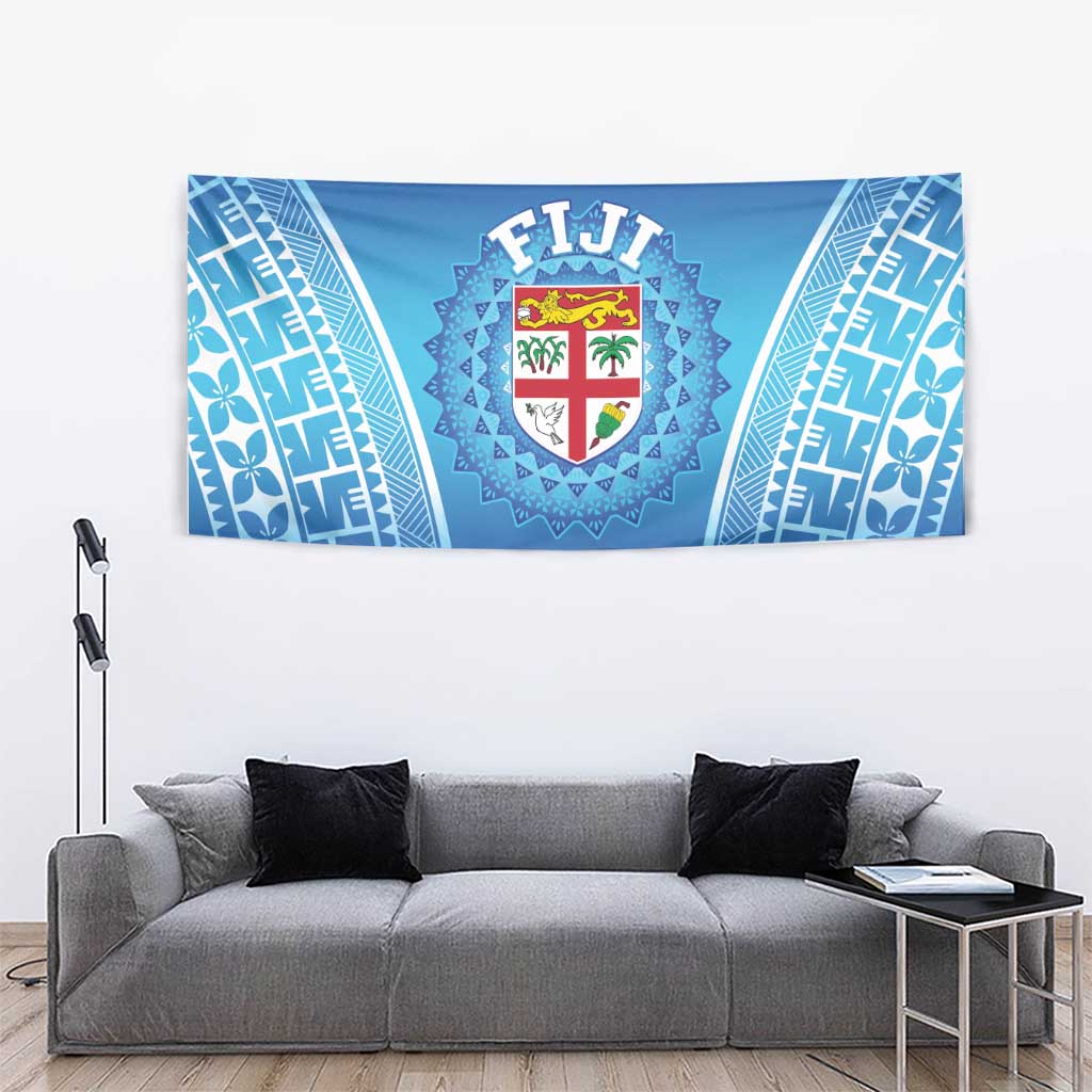 Fiji Football Tapestry Fijian Tapa Pattern LT05 - Polynesian Pride