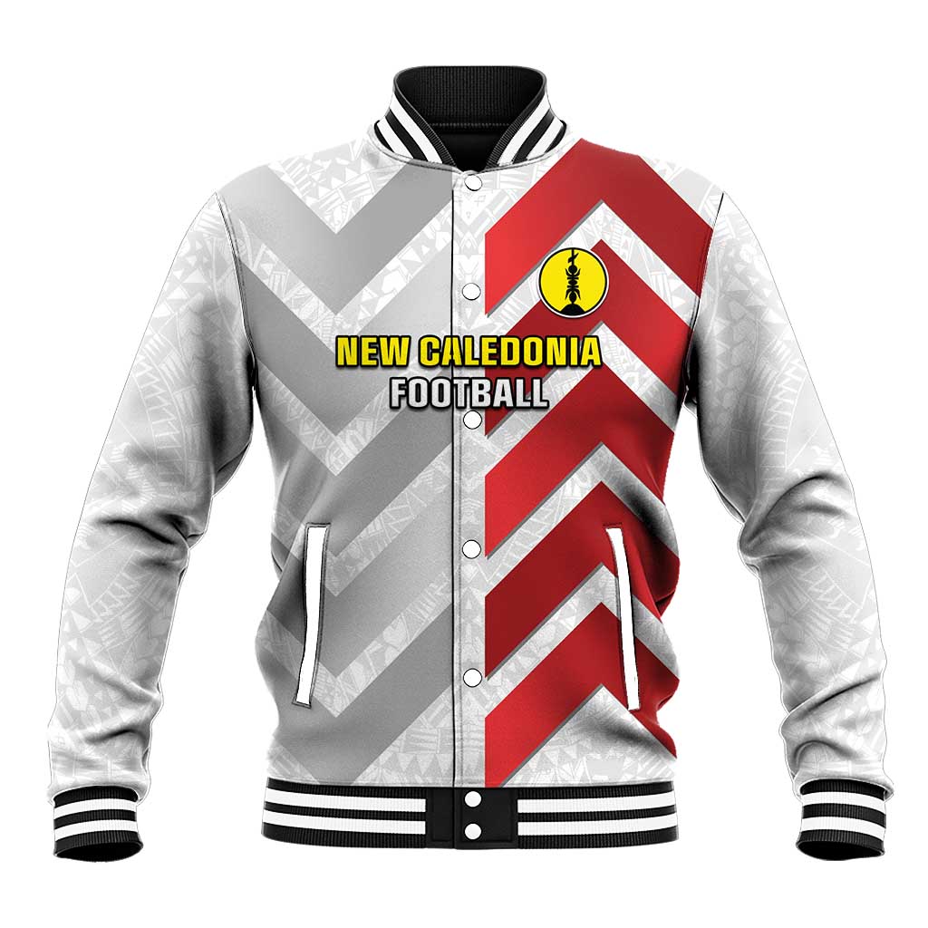 Custom New Caledonia Football Baseball Jacket Unique Style LT05 Unisex Red - Polynesian Pride