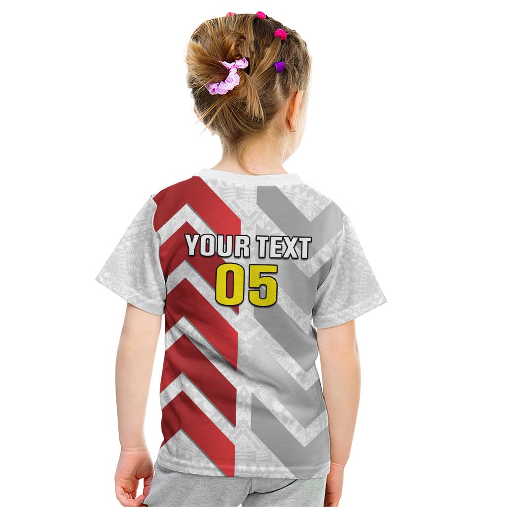 Custom New Caledonia Football Kid T Shirt Unique Style LT05 - Polynesian Pride