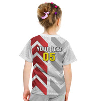 Custom New Caledonia Football Kid T Shirt Unique Style LT05 - Polynesian Pride
