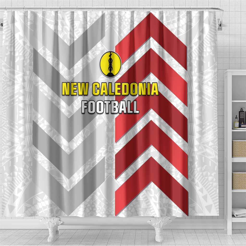 New Caledonia Football Shower Curtain Unique Style LT05 - Polynesian Pride