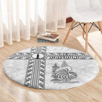 New Caledonia Football Round Carpet Go The Kagus LT05 - Polynesian Pride