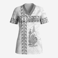 Custom New Caledonia Football Scrub Top Go The Kagus - Polynesian Pride
