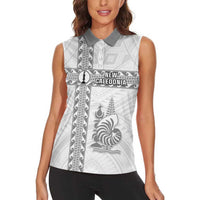 Custom New Caledonia Football Women Sleeveless Polo Shirt Go The Kagus