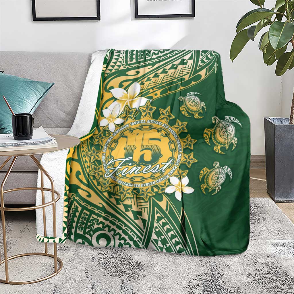 Cook Islands 15 Finest Blanket Plumeria Polynesian Turtle LT05 - Polynesian Pride