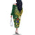 Cook Islands 15 Finest Family Matching Off The Shoulder Long Sleeve Dress and Hawaiian Shirt Plumeria Polynesian Turtle