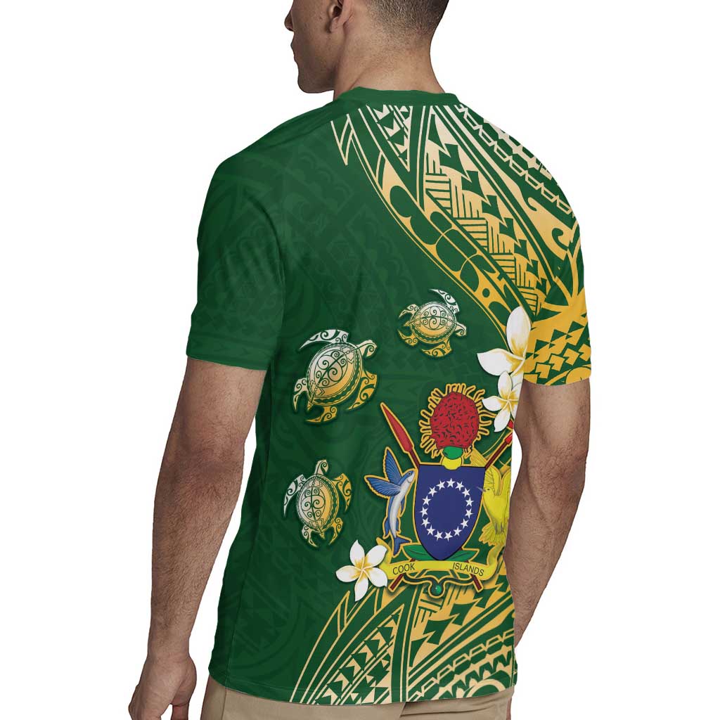 Cook Islands 15 Finest Rugby Jersey Plumeria Polynesian Turtle LT05 - Polynesian Pride
