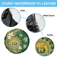 Cook Islands 15 Finest Spare Tire Cover Plumeria Polynesian Turtle