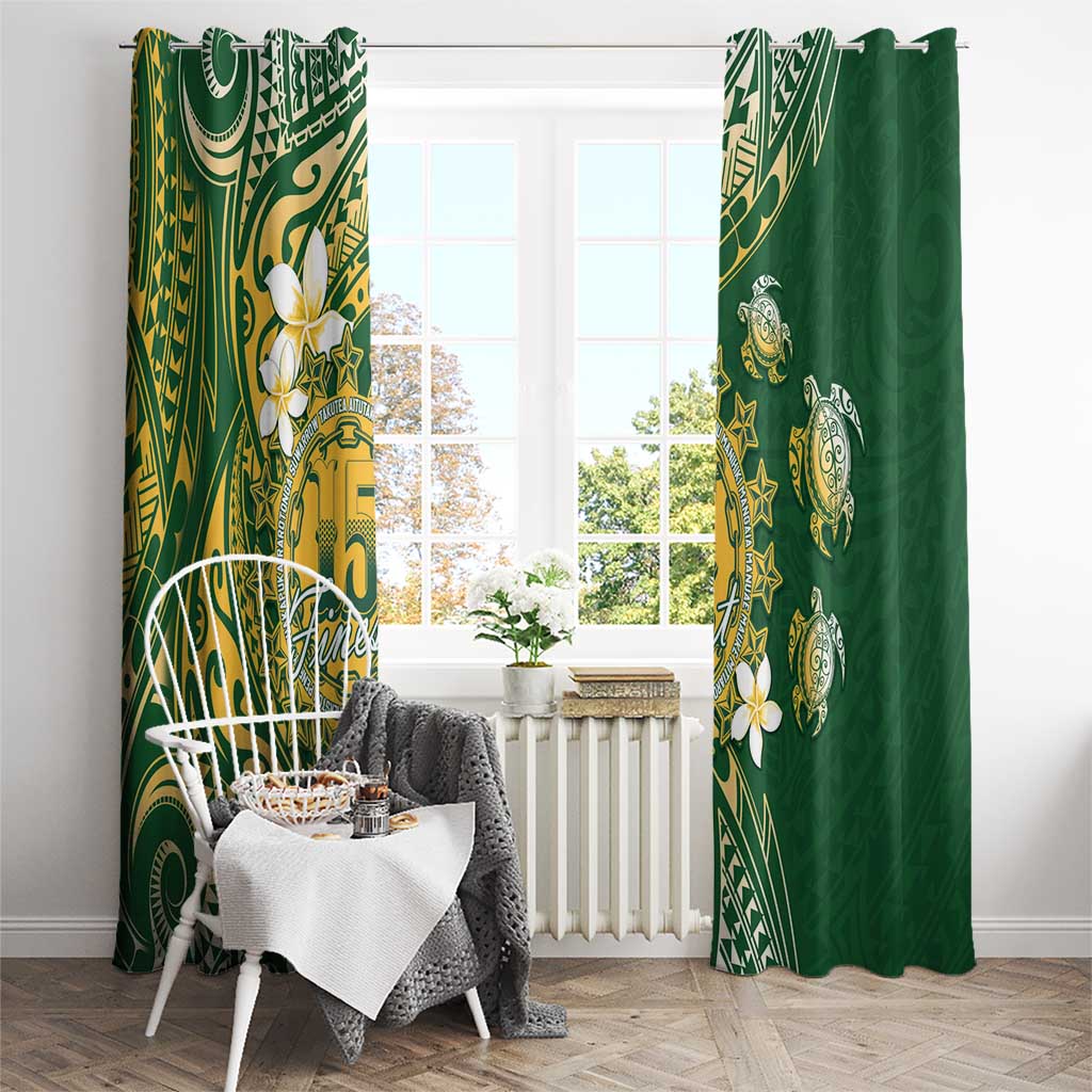 Cook Islands 15 Finest Window Curtain Plumeria Polynesian Turtle