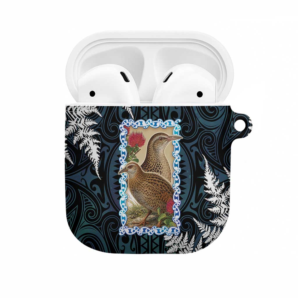 New Zealand Weka AirPods Case Maori Hen Koru Pattern - Polynesian Pride