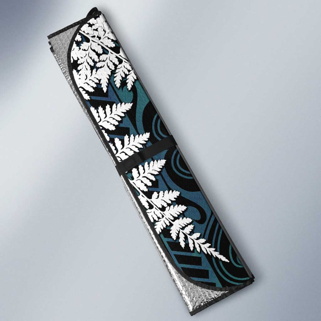 New Zealand Weka Auto Sun Shade Maori Hen Koru Pattern - Polynesian Pride