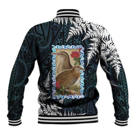 New Zealand Weka Baseball Jacket Maori Hen Koru Pattern - Polynesian Pride