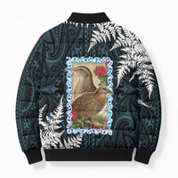 New Zealand Weka Bomber Puffer Jacket Maori Hen Koru Pattern LT05 - Polynesian Pride