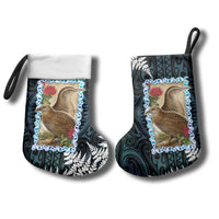 New Zealand Weka Christmas Stocking Maori Hen Koru Pattern