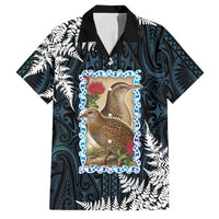 New Zealand Weka Family Matching Mermaid Dress and Hawaiian Shirt Maori Hen Koru Pattern