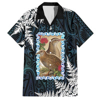 New Zealand Weka Hawaiian Shirt Maori Hen Koru Pattern - Polynesian Pride