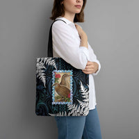 New Zealand Weka Tote Bag Maori Hen Koru Pattern - Polynesian Pride