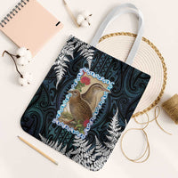 New Zealand Weka Tote Bag Maori Hen Koru Pattern - Polynesian Pride