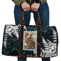 New Zealand Weka Travel Bag Maori Hen Koru Pattern - Polynesian Pride