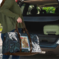 New Zealand Weka Travel Bag Maori Hen Koru Pattern - Polynesian Pride