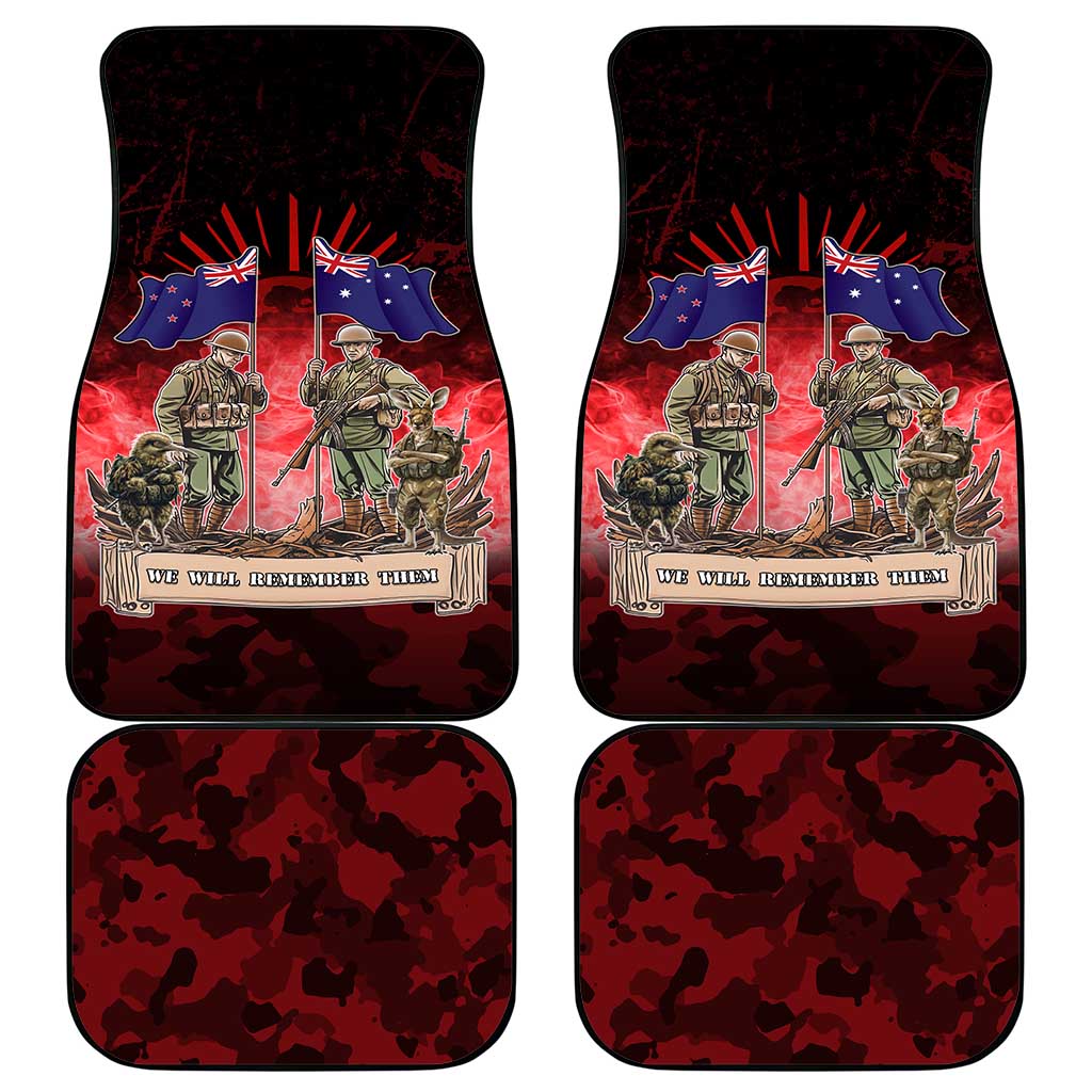 Australia And New Zealand ANZAC Day Car Mats Soldiers Lest We Forget