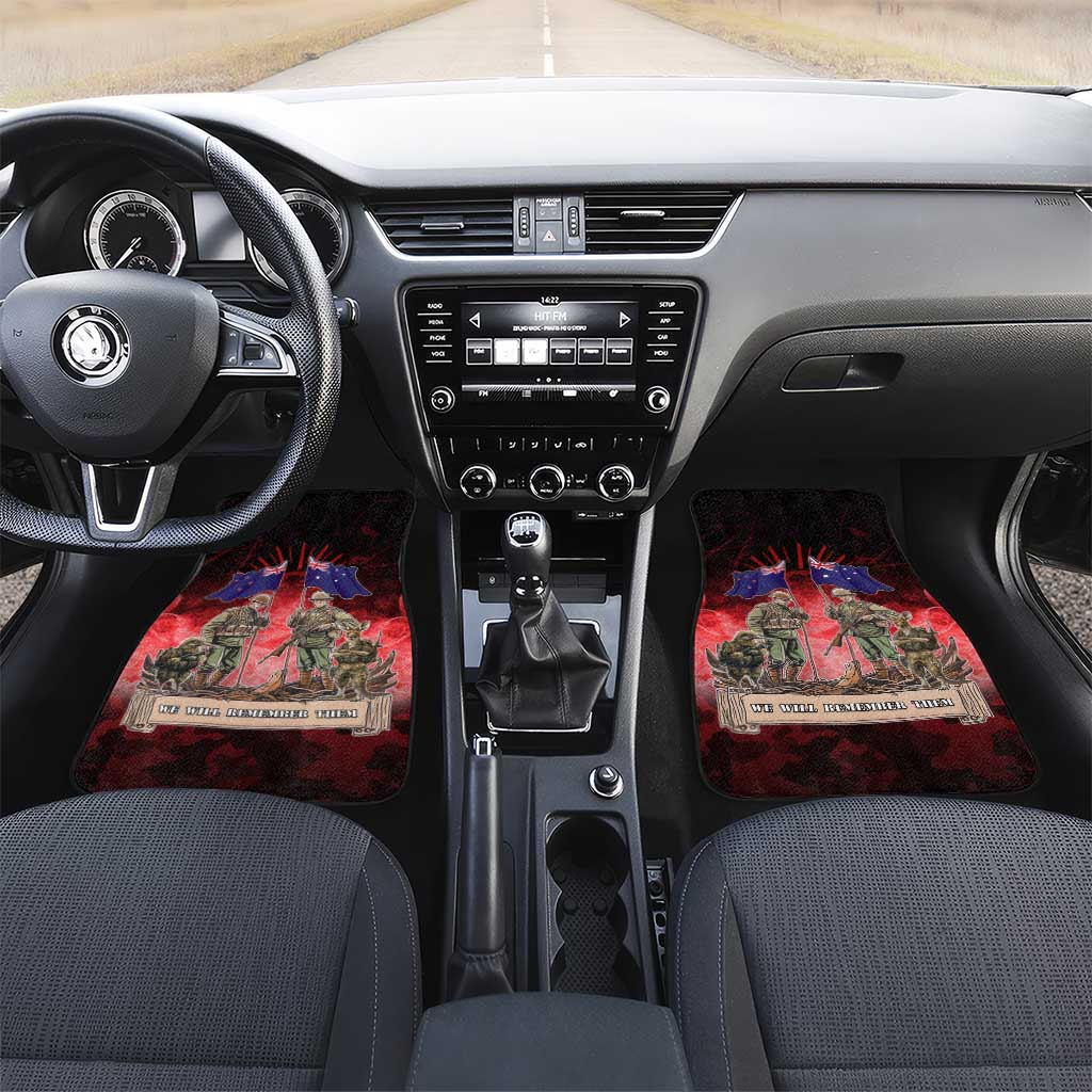 Australia And New Zealand ANZAC Day Car Mats Soldiers Lest We Forget