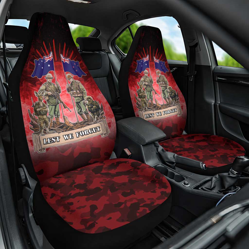 Australia And New Zealand ANZAC Day Car Seat Cover Soldiers Lest We Forget