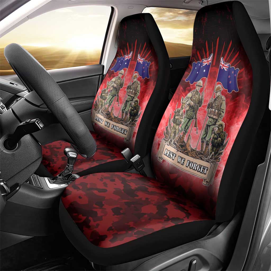Australia And New Zealand ANZAC Day Car Seat Cover Soldiers Lest We Forget