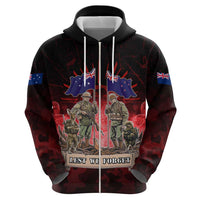 Australia And New Zealand ANZAC Day Hoodie Soldiers Lest We Forget LT05