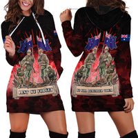 Australia And New Zealand ANZAC Day Hoodie Dress Soldiers Lest We Forget