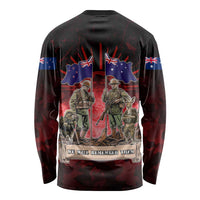 Australia And New Zealand ANZAC Day Long Sleeve Shirt Soldiers Lest We Forget