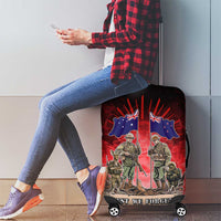 Australia And New Zealand ANZAC Day Luggage Cover Soldiers Lest We Forget
