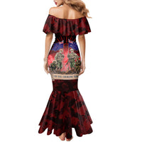 Australia And New Zealand ANZAC Day Mermaid Dress Soldiers Lest We Forget