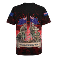 Australia And New Zealand ANZAC Day Rugby Jersey Soldiers Lest We Forget