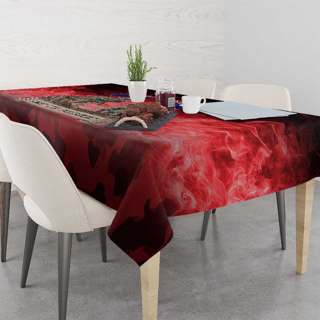 Australia And New Zealand ANZAC Day Tablecloth Soldiers Lest We Forget