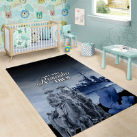 New Zealand ANZAC Day Area Rug HMNZS Achilles We Will Remember Them LT05 - Polynesian Pride